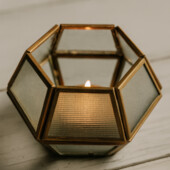 Последний черный! изысканный геометрический подсвечник в ретро стиле