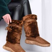 Теплые женские Угги цвет коричневый производство Украина.