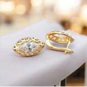 Сережки 'Xuping' Фіаніт (позолота 18к) 098676