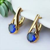 Сережки 'Xuping' Фіаніт (позолота 18к)100696