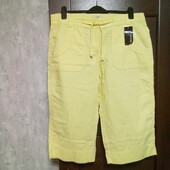 Розпродаж!!! Брендовые новые красивые брючки-капри р.16-18.