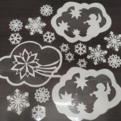 Заламіновані витинанки для вікон.Створіть святковий затишок у вашій оселі