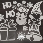 Заламіновані витинанки для вікон.Створіть святковий затишок у вашій оселі