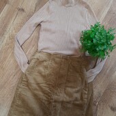 Гольф+вельветова спідниця р.S