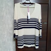 Брендовый новый вискозный трикотажный реглан-туника р.16