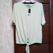 Новая брендовая трикотажная вискозная блузка р.14(М).