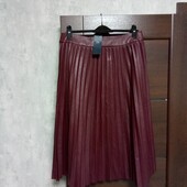 Новая брендовая юбка из эко-кожи р.16.