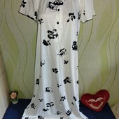 Довга, гарна трикотажна нічна, бавовна