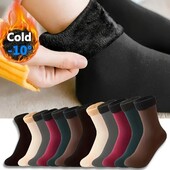 2 пары Тёплых носочков на флисе цвет чёрный