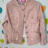H&M джинсова куртка 134см 8-9р. курточка вітровка ветровка