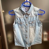 Джинсовый топ девочке подростку