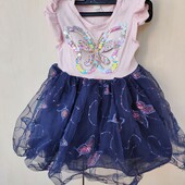 Сукня дитяча метелик з паєток 9-12 м. зріст 74-80 см