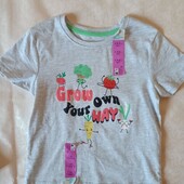 Футболка для хлопчика primark 1,5-2 роки супер овочі сірого кольору 6732
