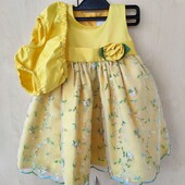 Комплект сукня нарядна дитяча 12 міс. зріст 80+трусики