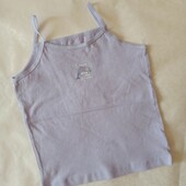 Майка - топ для дівчинки primark 1,5-2 роки, бузкового кольору 6790