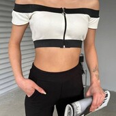 Жіноча футболка-топ рубчик