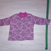 Сорочка, кофточка на байці для новонародженої дівчинки