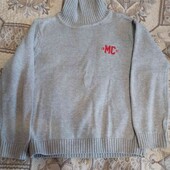 Класний котоновий светрик під горло на 7 років