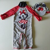 Сонцезахисний купальний костюм з кепкою Primark Мінімаус 98