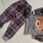 Дуже тепла махрова піжама на 80 см