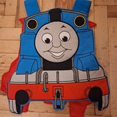 Яскравий карнавальний костюм накидка паравозік на 3-5 років