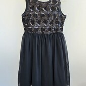 Фирменное нарядное платье Lindex в пайетках