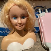 Лялька манекен для макіяжу і зачісок! В подарунок великий чемодан для Барбі!