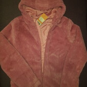Кофта меховушка з капюшоном р.140. Pepperts.