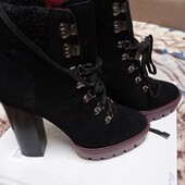 Ботинки, натуральний замш 39-40 розмір