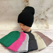 М"якенька якісна шапочка,подвійна в"язка(осінь/єврозима). 5кольорів
