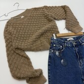 Фактурний пухнастий джемпер