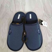 Inextenso брендовые новые текстильные тапки цвет синий размер евро 43/44