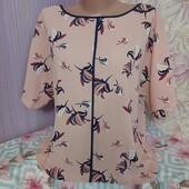 Нова Блуза креп шифон жатка. Нова. обг 106