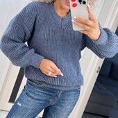 Женский теплый свитер оверсайз мыс разные цвета новинки сезона