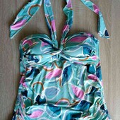 стильный купальник верх танкини + плавки бикини размер евро 52/54