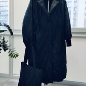 Комплект пальто та сумка шопер