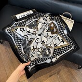 Платок стильный трендовый Искусственный шелк 70*70 см арт 48