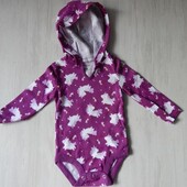 Боді з довгим рукавом hanes для дівчинки. 12/18міс