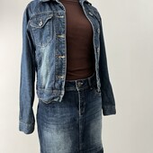 Джинсовая котоновая юбка