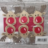 Декоративні прищепки Олені 6шт Livarno Німеччина