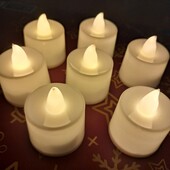 Чайная led свеча 7 шт. Реалістичні та яскраві мерехтливі безполум'яні світлодіодні