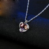 Шикарный комплект- кулон+ цепочка - серебро 925 пр.