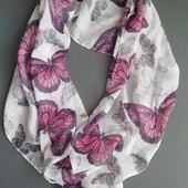 Ніжний, тонкий шарф-снуд