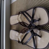 Кожаные шлепки Mystikarma. Разм. 38 (24,5 см)