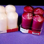 4 шт. Набор декоративных свечей без запаха 980 грамм