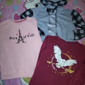 3 реглана одним лотом 140-146, сост хорошее