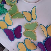 Набор для рукоделия - 17 шт разноцветных тканевых бабочек