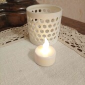 Підсвічник зі свічкою на батарейках