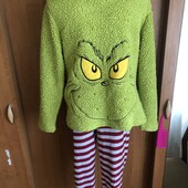 Пижама, комплект, костюм, фліс, XS. dr.seuss. grinch. в ідеалі