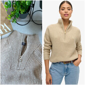 ✨ Дуже стильний светр красивий В’язки з кільцем замком попереду